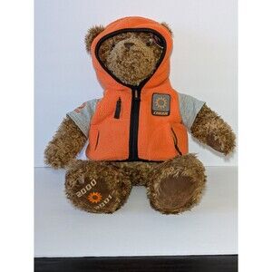Gund Limited Edition 26" Wish Bear Cheer Teddy Bear 2000-2001 Orange Hoodie Tag